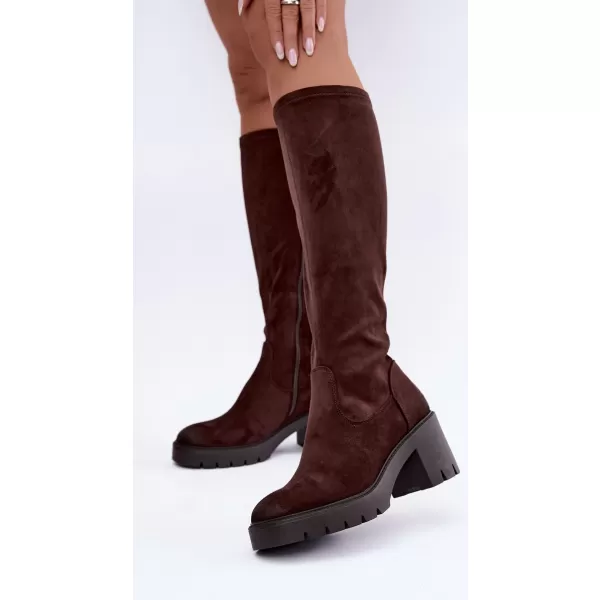  Dámské kozačky VINCEZA 58332 CHOCOLATE 