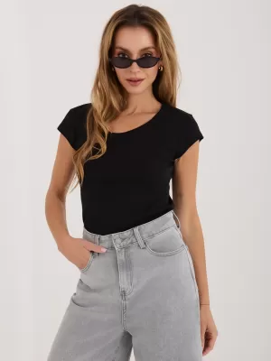 Dámské tričko RUE PARIS RV-TS-A1360.02P BLACK