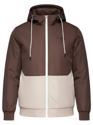 Pánská bunda OMBRE C584 BROWN AND BEIGE