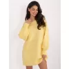 Dámský svetr WOOL FASHION ITALIA AT-SW-2367.76P BRIGHT YELLOW