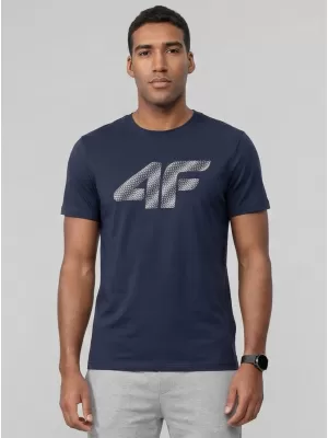 Pánské triko 4F 4FWMM00TTSHM3342 NAVY