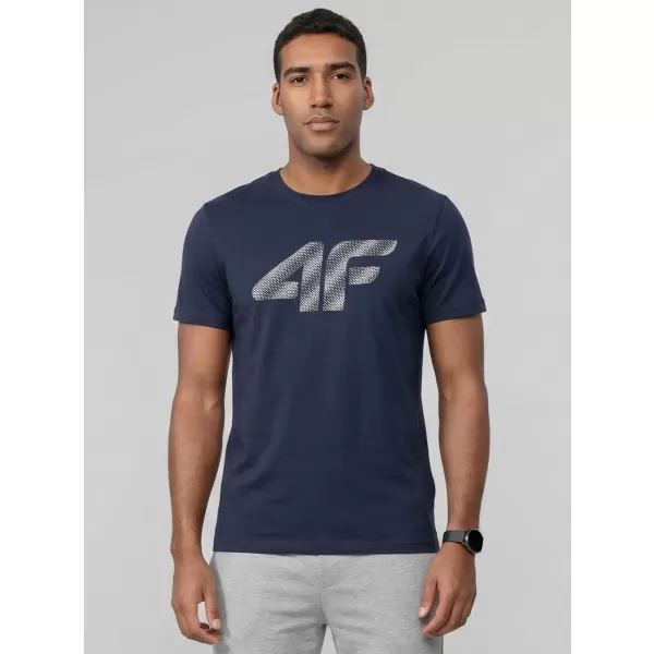  Pánské triko 4F 4FWMM00TTSHM3342 NAVY 