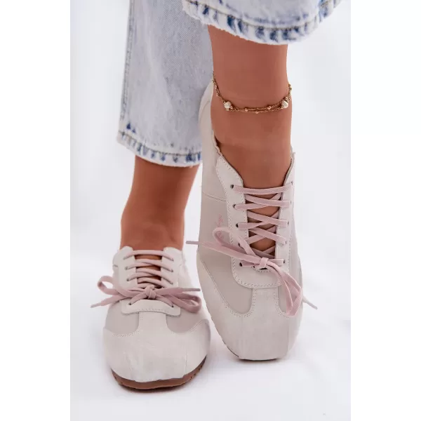  Dámské tenisky BIG STAR SHOES TT274599 BEIGE 