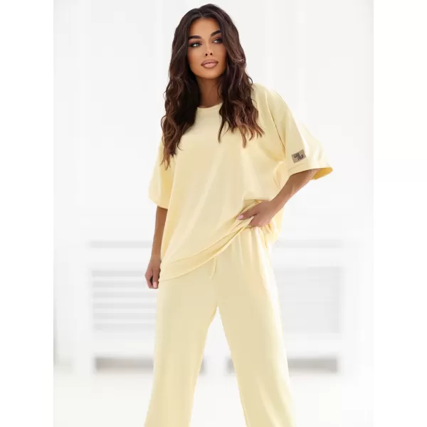  Dámský komplet RUE PARIS RV-KMPL-A1290.94 BRIGHT YELLOW 