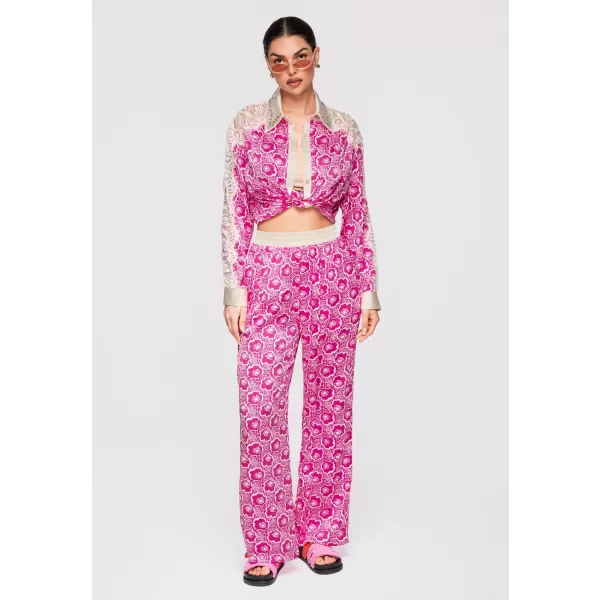  Dámské kalhoty LARICA OW-PA-E0007 FUCHSIA 