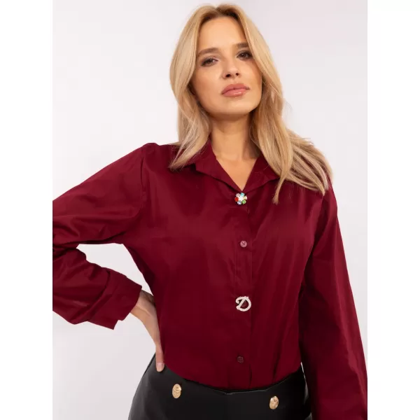  Dámská košile ITALY MODA DHJ-KS-20132.04P BURGUNDY 