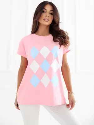 Dámské triko RELEVANCE RV-BZ-A1247.99 BRIGHT PINK
