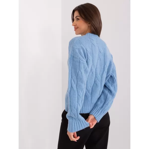  Dámský svetr FACTORY PRICE AT-SW-0146.10P LIGHT BLUE 