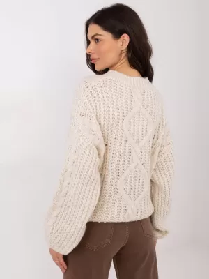Dámský svetr FACTORY PRICE IN-SW-33831.25 LIGHT BEIGE