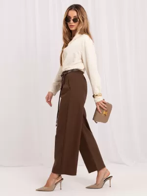 Dámské kalhoty ITALY MODA IR-SP-YV054B.24 BROWN