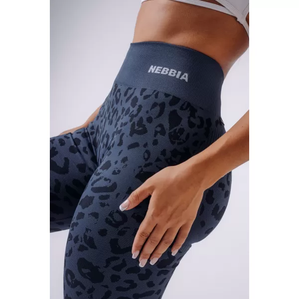 Dámské legíny NEBBIA PRIMAL 849 DARK BLUE LEOPARD 