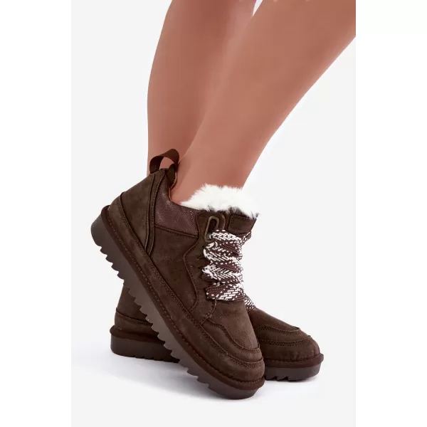  Dámské sněhule VINCEZA 97974 CHOCOLATE 