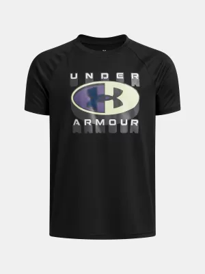 Chlapecké triko UNDER ARMOUR B TECH GRAPHIC SS 6009615-001 ČERNÁ