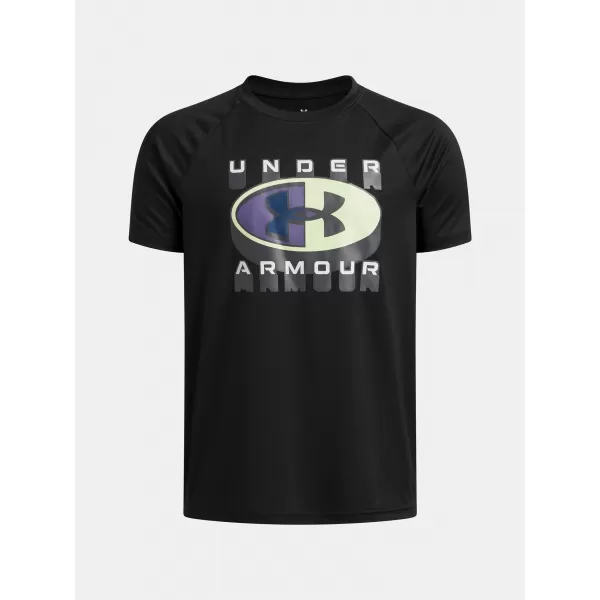  Chlapecké triko UNDER ARMOUR B TECH GRAPHIC SS 6009615-001 ČERNÁ 