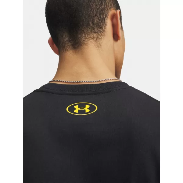  Pánské triko UNDER ARMOUR M VARSITY CREST SS 6009249-001 ČERNÁ 