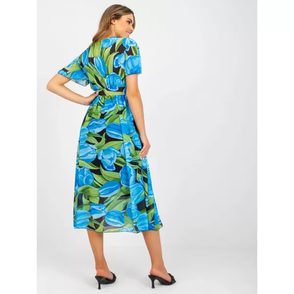  Dámské šaty ITALY MODA DHJ-SK-15967.54P BLACK AND BLUE 