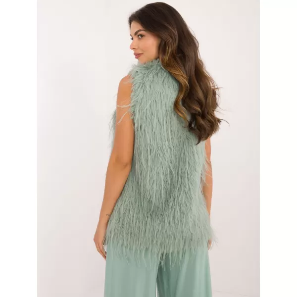  Dámská vesta WOOL FASHION ITALIA AT-KZ-2349-1.18 PISTACHIO 