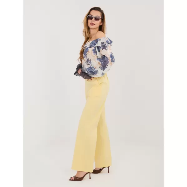  Dámské kalhoty RUE PARIS IT-SP-FL8252-1.90 BRIGHT YELLOW 