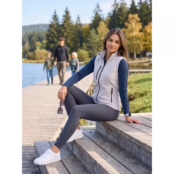  Dámská fleece vesta ALTISPORT ALW002525 SVĚTLE ŠEDÁ 