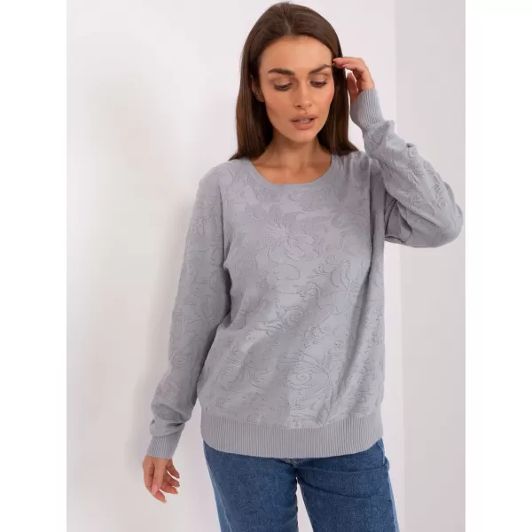  Dámský svetr WOOL FASHION ITALIA AT-SW-2231A.00P GRAY 