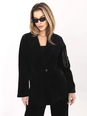 Dámské sako RUE PARIS IT-MA-FL9958.90 BLACK