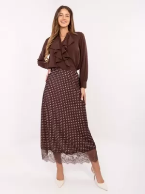Dámská sukně RUE PARIS MI-SD-4213.52 BROWN
