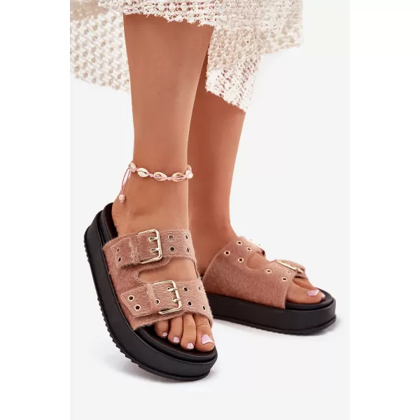  Dámské pantofle BOTO SS-175 PINK 