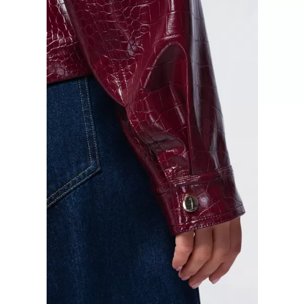  Dámská bunda OMBRE OW-JAFL-0141 BURGUNDY 