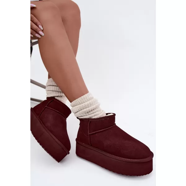  Dámské sněhule BOTO 6391 BURGUNDY 