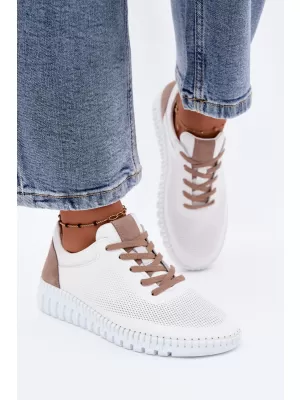 Dámské polobotky ARTIKER 58C3083 WHITE/BROWN