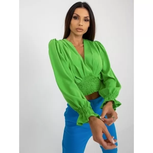  Dámská halenka ITALY MODA DHJ-BZ-13866.92P BRIGHT GREEN 