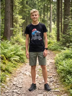 Dětské triko ALPINE PRO ECOMO 4 BLACK VARIANTA PC