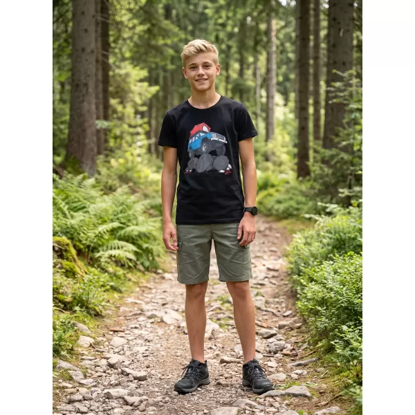 Dětské triko ALPINE PRO ECOMO 4 BLACK VARIANTA PC 