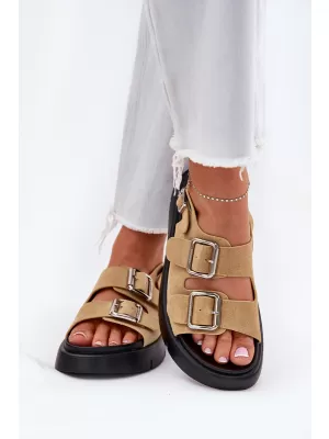 Dámské sandály BIG STAR SHOES RR274665 BEIGE