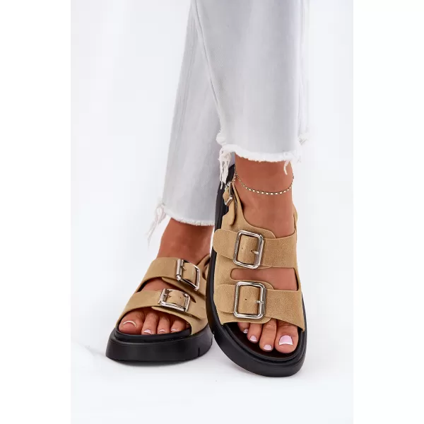  Dámské sandály BIG STAR SHOES RR274665 BEIGE 