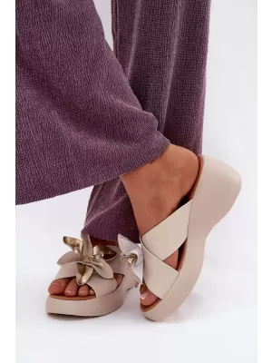 Dámské pantofle VINCEZA 41511 BEIGE