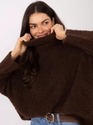 Dámský svetr FACTORY PRICE CH-SW-72993.25 DARK BROWN