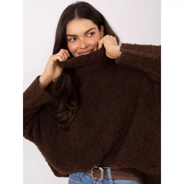  Dámský svetr FACTORY PRICE CH-SW-72993.25 DARK BROWN 