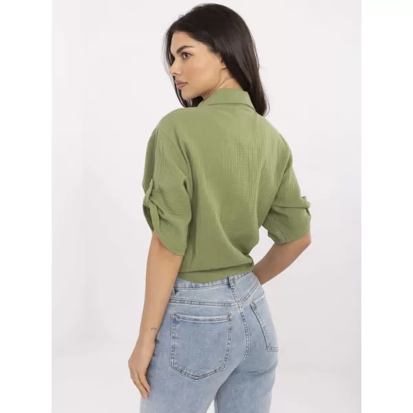  Dámská košile ITALY MODA DHJ-KS-8595-1.66 KHAKI 