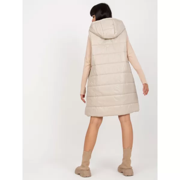  Dámská vesta OCH BELLA TW-KZ-BI-82019.09 LIGHT BEIGE 