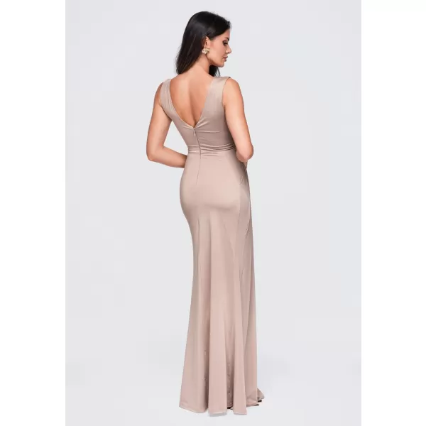  Dámské šaty LARICA LA-OM-DLR417 BEIGE 