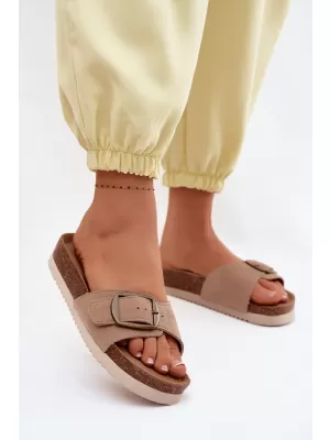 Dámské pantofle BOTO 2833 KHAKI