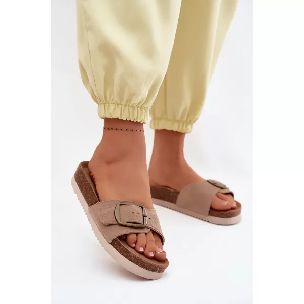  Dámské pantofle BOTO 2833 KHAKI 