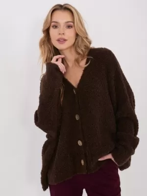 Dámský svetr FACTORY PRICE CH-SW-72981.05P DARK BROWN