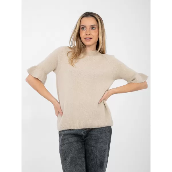  Dámský svetr ITALY MODA MI-SW-1901.66 BEIGE 