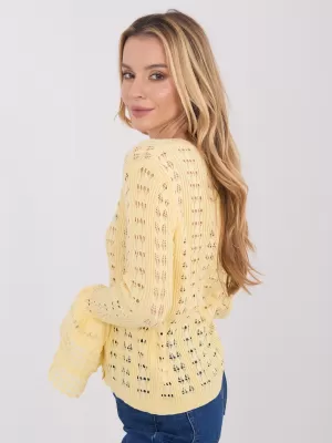 Dámský svetr FACTORY PRICE PM-SW-SF118.86 BRIGHT YELLOW