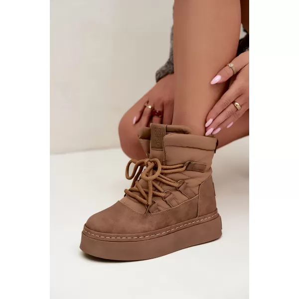  Dámské sněhule BIG STAR SHOES UU274190 BROWN/BEIGE 