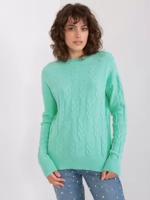 Dámský svetr WOOL FASHION ITALIA AT-SW-2340.10 MINT