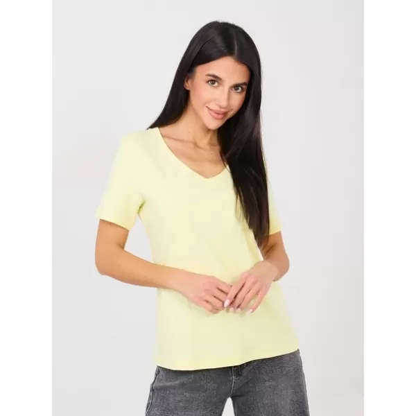  Dámské tričko RUE PARIS RV-TS-A1095.33 BRIGHT YELLOW 