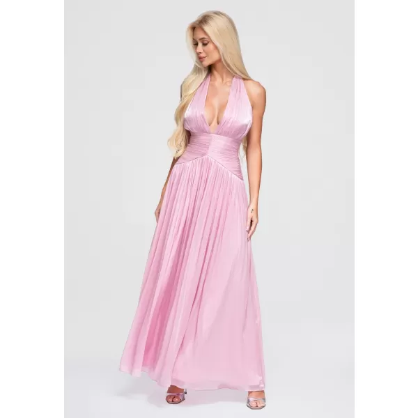  Dámské šaty LARICA LA-OM-DLR414 PINK 